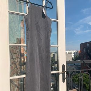 ASOS Denim Halter Maxi Dress